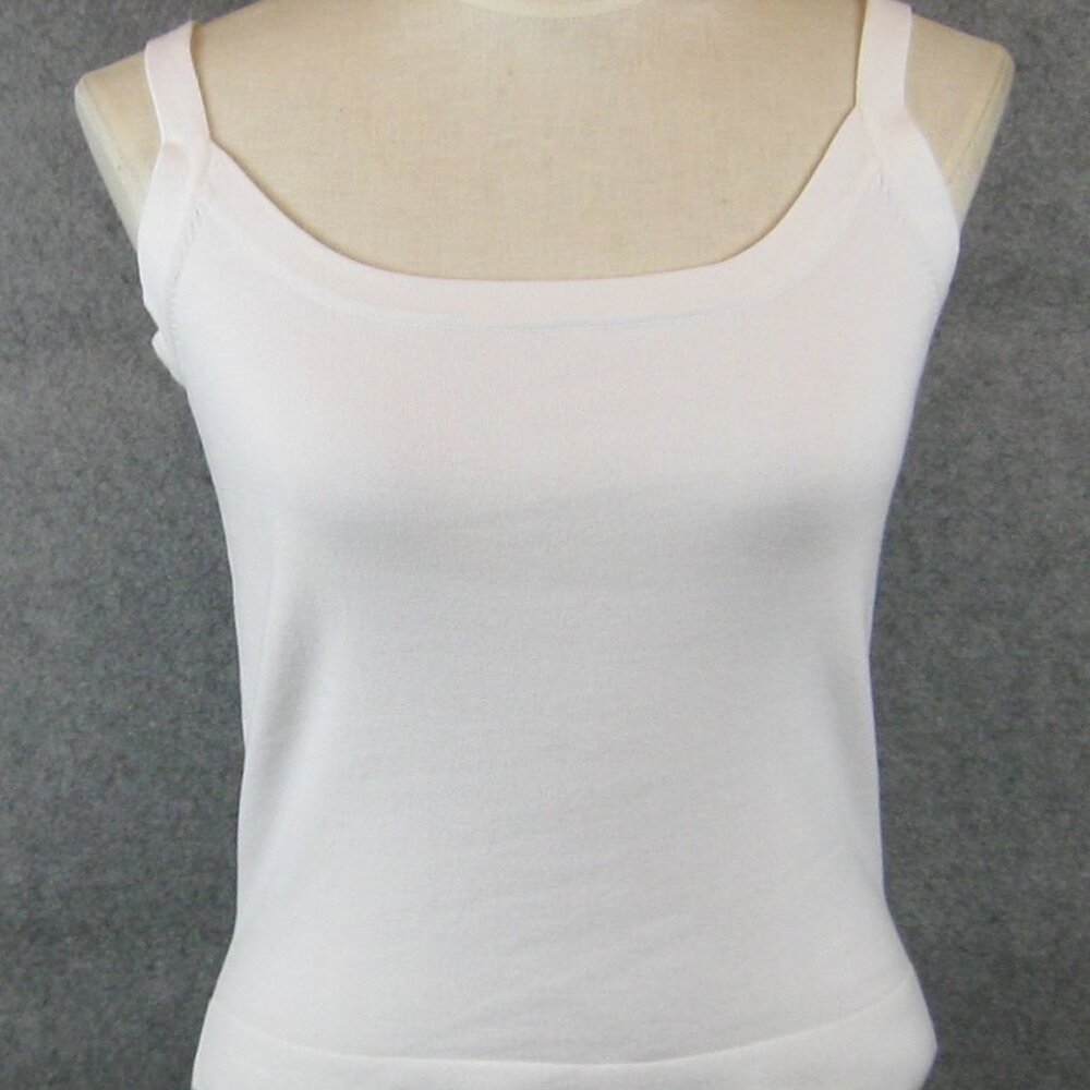 Coldwater Creek Sweater Tank XS White